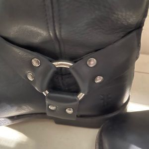 Tall Black Fry Boots